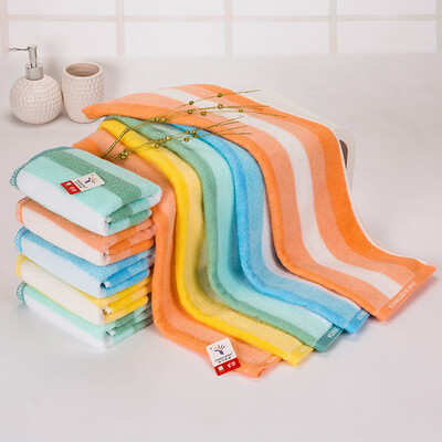 

Gold cotton towel home textiles GA1003 mention satin absorbent towel red yellow orange blue mixed color 8 loaded 70 345cm 86g