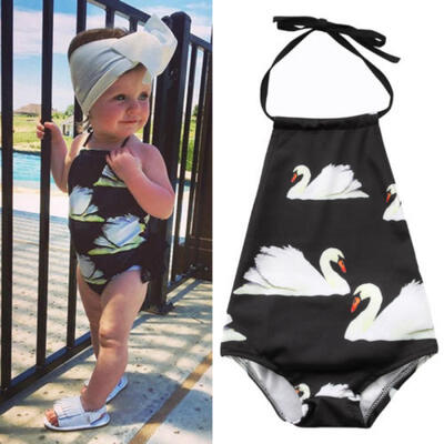 

Child Baby Kid Girl Swan Bikini Tankini Swimsuit Swimwear Bathing Suit Beachwear