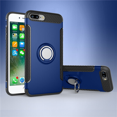 

Fivice iphone 7 plus8 plus case PC metal ring shell magnetic car bracket TPU phone case