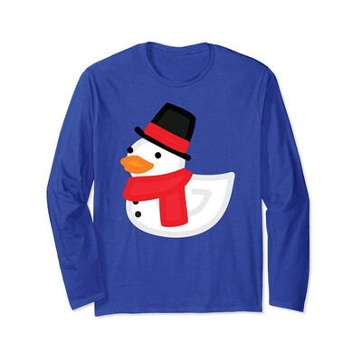 

Christmas Duck Shirt - Funny Rubber Snowman Duckling Shirt