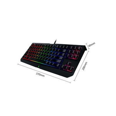 

Razer BlackWidow Tournament Edition Chroma V2 Mechanical Gaming Keyboard RGB Backlight 87 Key Ergonomic Yellow Switch