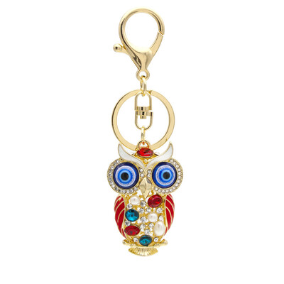 

Crystal Colored Diamond Owls Charms Twinkle Night Owl Phone Case Straps Shining Rhinestones Keychain Glittered Diamonds Pendant