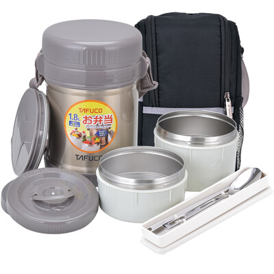 

Jingdong Supermarket] Taifu high (TAFUCO) lunch box stainless steel stew burning insulation lunch box cooker 2.2L T-2510 champagne gold gift package