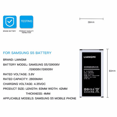 

Samsung OEM Replacement Standard Battery Internal for Galaxy series with Toolkit