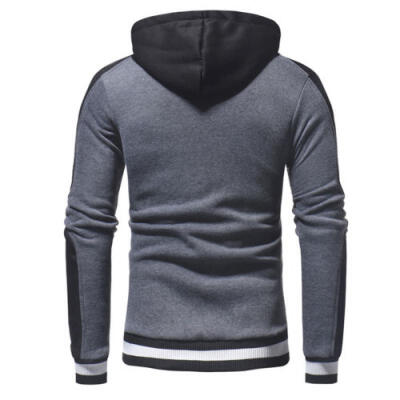 

New Mens Winter Slim Hoodie Warm Hooded Sweatshirt Coat Jacket Outwear Sweater