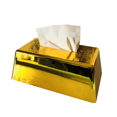 

UpperX Paper Rack Elegant Royal Rose Gold Car Home Rectangle Shaped Tissue Box Container Towel Napkin Tissue Holder