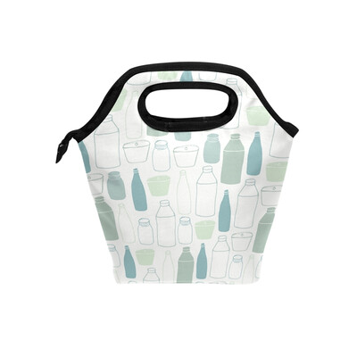 

Lunch Bag Bottle Different Tote Travel Picnic Insulated Handbags Portable Zipper Lunch Bag Box