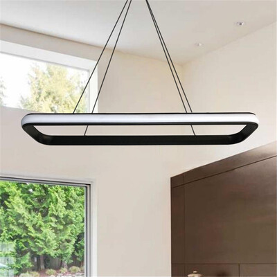 

Bacheer HL482193 Neutural Light LED Modern 366" Wide Round Corners Linear Frame Led Rectangular Pendant Light
