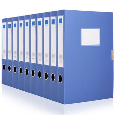 

Tango (TANGO) A4 / 35mmPP Velcro File Box / File Information Storage Box / File Box Blue 10 Pack