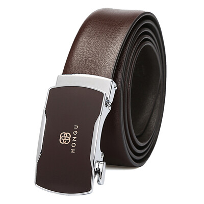 

Красная долина Hongu пояса бизнес вскользь кожаный пояс пряжки ремня мужской автоматический H21203912 темный кофе мужской