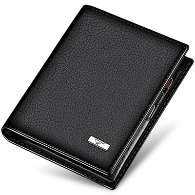 

Семь волков мужской бизнес случайный мужской короткий кошелек первый слой пикап коровы мешок универсальный моды черный бумажник 3A1313113-01