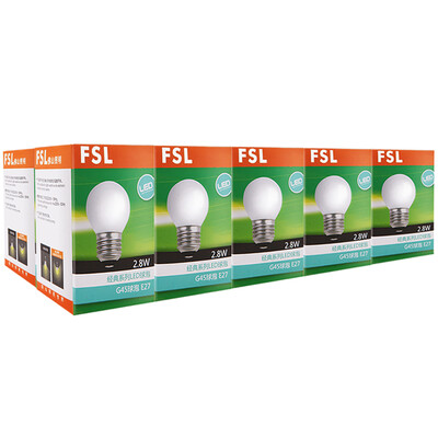 

Jingdong Supermarket] Foshan Lighting (FSL) LED Bulb Bulb E27 Warm White 3000K 2.8W10