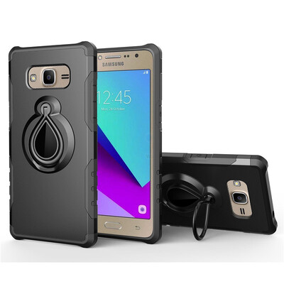 

Fivice Samsung Galaxy J2 primeG530 Case TPU Water Drop Ring Stand Car Power Magnetic Drop-proof Phone Case