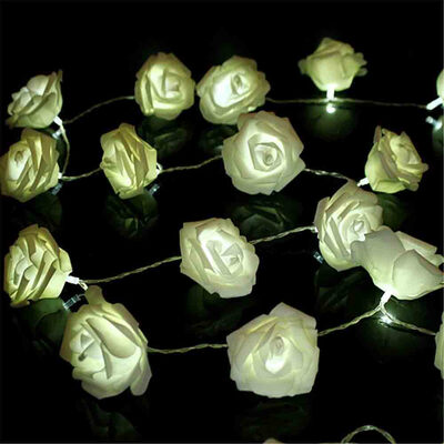 

33FT New Christmas Day Decoration Supplies LED Lights Rose String Light
