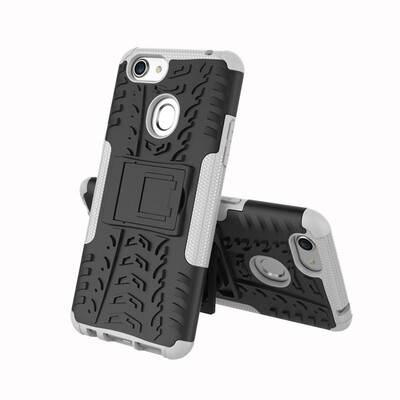 

Fivice OPPO F5 Case TPU anti-fall tire pattern back clip bracket phone case