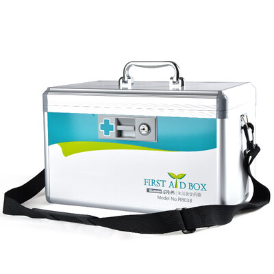 

Jinlongxing (Glosen) R8038 aluminum alloy storage box 14 inches without lining home emergency medicine box