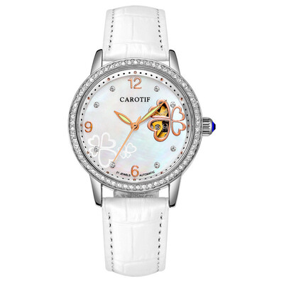 

Skeleton Sapphire Crystal Women Mechanical Watch Fashion Elegant Ladies Watch