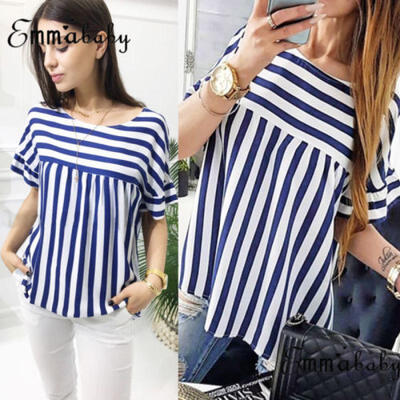 

Women Short Sleeve Loose T Shirts Fashion Ladies Summer Casual Blouse Tops Shirt