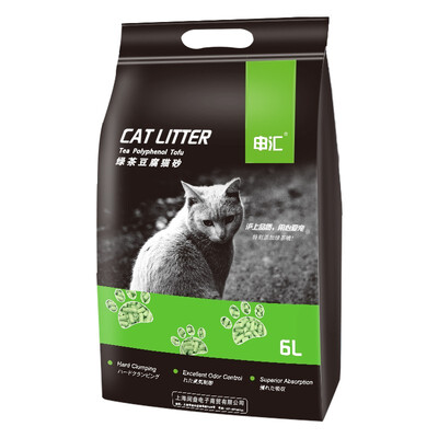 

Food grade beancurd cat litter 6L 25kg deodorless&dust-free kitten products cat litter