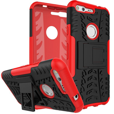 

Fivice Google Pixel Case TPU anti-fall tire pattern back clip bracket phone case