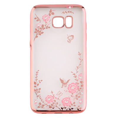 

Ultra Thin Clear Flower Soft TPU Plating Case Cover For Samsung S7/S7 Edge