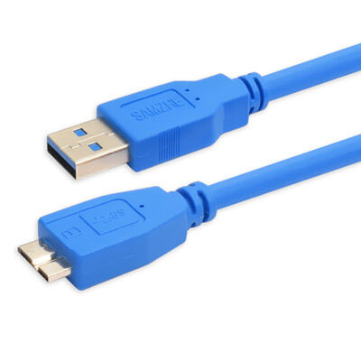 

Shanze (SAMZHE) UK-710 линия высокоскоростной передачи данных USB3.0 HDD AM / Micro B Мобильные данные зарядного кабеля синего 1 м