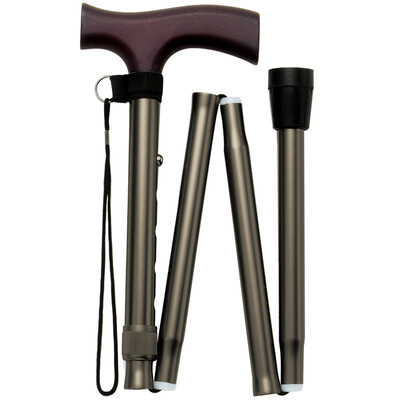 

Japan will be a folding crutches old man anti-skid sticks walker OT-001 olive