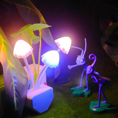 

Hot New Fresh Mushroom Colorful Intelligent Light Control Led Night Lights