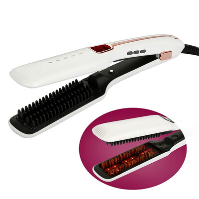 

Hair Straightener Brush Multifunctional Hot Steam Spray Straight Hair Comb Infrared Negative Ion Hair care Salon Styling Tool