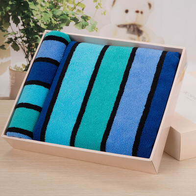 

Золото полотенце полотенце полотенца каждый подарочной коробке набор GA1111 кросс-тканый цвет толстый синий в коробке 2 комплекта подарочной сумки