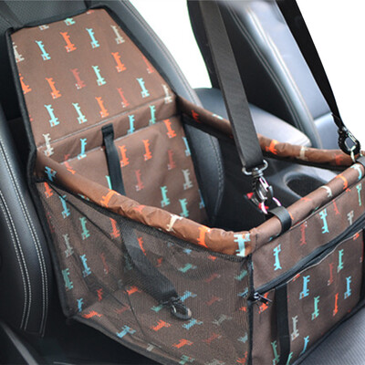 

Portable Foldable Pets Dogs Cats Car Crate Lookout Booster Seat Bag Carrier Travel Outdoor Pets Beds Coffee