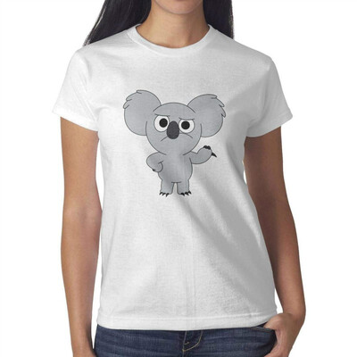 

Funny Koala Bear Gifts Koala Shirt Womens White Tshirt Cotton Lightweight