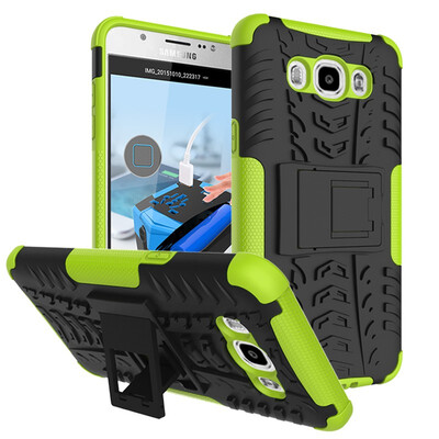 

Fivice Samsung J710J7 2016On 8 Case TPU anti-fall tire pattern back clip bracket phone case