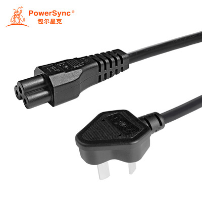 

Baoer Xingke Lenovo ASUS Dell HP notebook adapter power cord three holes plum head Mickey mouse tail elbow black 05 m MPMC0005