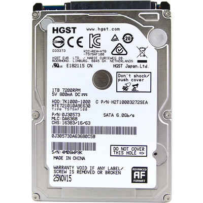 

HGST Enhanced Laptop Harddisk SATA6Gbs