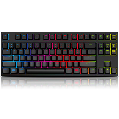 

CoolerMaster (CoolerMaster) Flame Gun MasterKeys Pro S RGB87 полноцветной подсветкой механический игровой клавиатуры черный издание зеленой оси