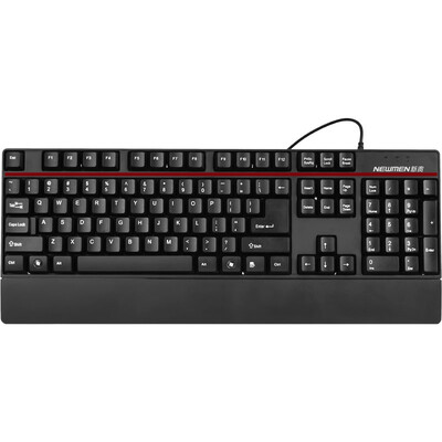 

NEWMEN soft 340 wired business office game keyboard black USB interface