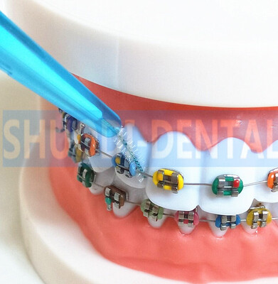 

Push-Pull Interdental Brush Individually Adjustable Soft Dental Floss Toothbrush Orthodontic Brush Oral Care Teeth Gap Brush