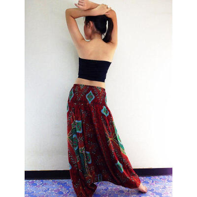 

US STOCK Ladies Yoga Beach Baggy Boho Gypsy Hippie Women Harem Pants Trousers