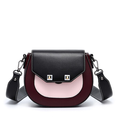 

New fashion color crash shoulder bag saddle bag