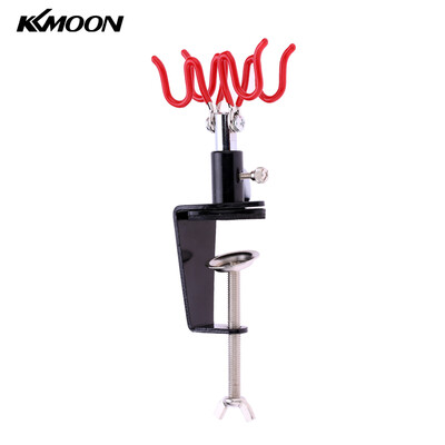 

KKmoon Airbrush Holder Holding Clamp-On Mount Table Mount 2 Station Gravity Stand Kit for Air Brush