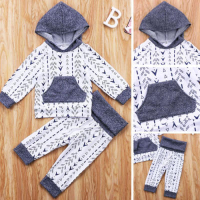 

Newborn Toddler Baby Boy Girl Clothes Hooded TopsPant Leggings 2pcs Outfits Set