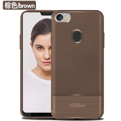 

Fivice OPPO F7 case luxury TPU anti-fall lychee silicone protective cover