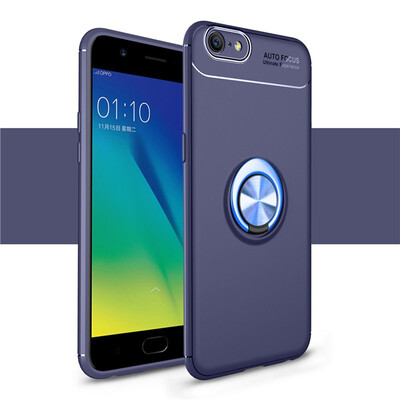 

Fivice OPPO A57A39 case TPU metal ring shell magnetic bracket soft shell