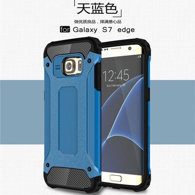 

Fivice Samsung Galaxy S7 edge case Luxury Silicone Diamond Armor PC Hard Shell Phone Case