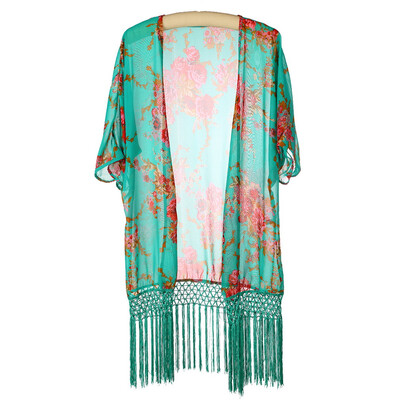 

Fashion Women Sexy Chiffon Tassels Bikini Cover UP Beach Dress Swimwear