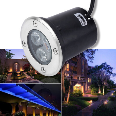 

3W LED Waterproof Outdoor In Ground Garden Path Flood Landscape Light DC 12V
