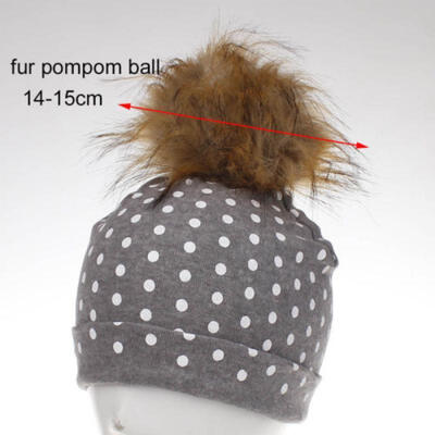 

New Baby Kids Cotton Pom Bobble Cap Newborn Boys Girls Warm Beanie Hat Xmas Gift