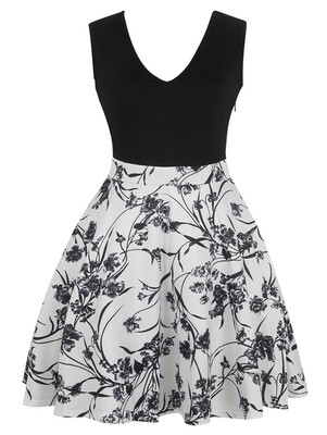 

Floral Sleeveless Printed Dress