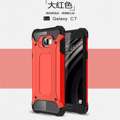 

Fivice Samsung Galaxy C7 case Luxury Silicone Diamond Armor PC Hard Shell Phone Case